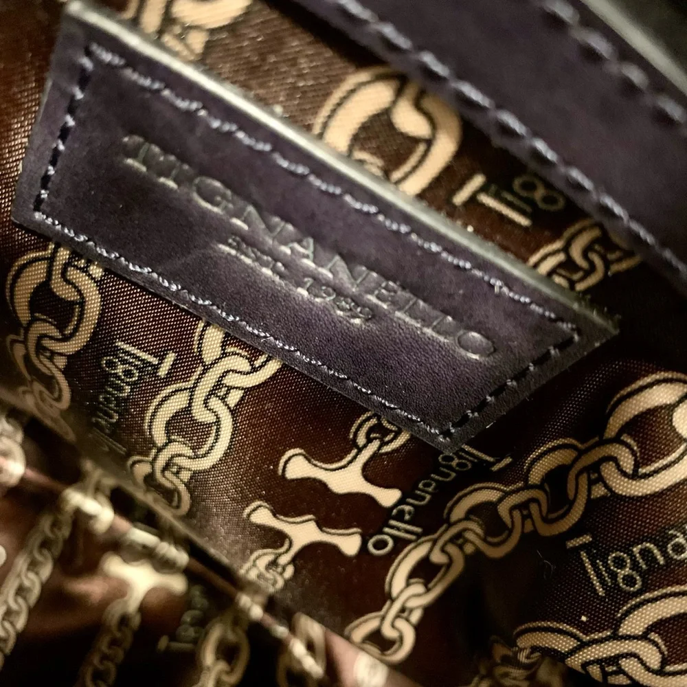 Tignanello Navy NWT Leather Italian Purse - Picture 6 of 11